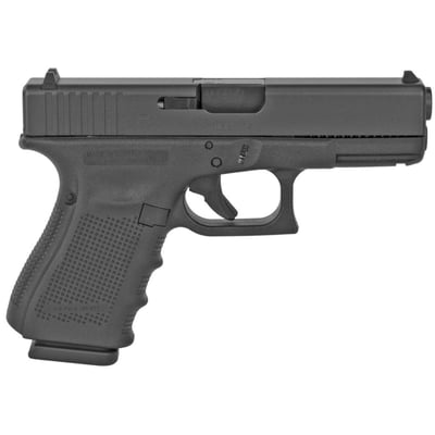 Glock 19 Gen 4 9mm Semi-Automatic Pistol, 4.02" Barrel, 3-15 Round Magazines, Modular Back Strap, Case - $419 
