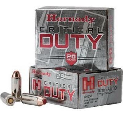 Hornady Critical Duty 10 mm 175-Gr. FLCD 20 Rnds - $17.99 + Free Shipping (Free Shipping over $50)