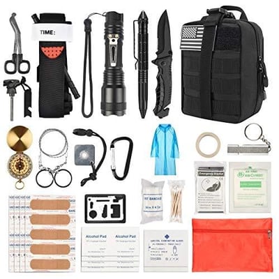 Brightify Emergency Survival Kit, Tactical First Aid Kit - $25.99 w/code "KYOA5THU" (Free S/H over $25)