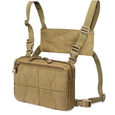 WYNEX Recon Kit Bag Tactical Combat Chest Pack Molle (FDE, Black) - $12.99 + FREE Shipping