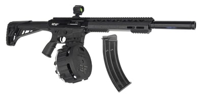 GForce Arms GF12AR 18.5" Barrel 12 Gauge 5+1rd Black Semi-Automatic Shotgun w/ 1x 10rd Mag 1x 20rd Drum Holosun SCRS Red Dot Kit - $399.99 