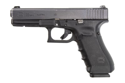 GLOCK G22 G4 40SW 4.49" 15rd Pistol w/ Night Sights - POLICE TRADE-INS - Includes (2) 15rd Magazines - $314.99 (Free S/H on Firearms)
