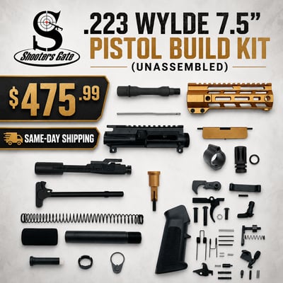 AR-15 .223 Wylde 7.5″ Pistol Build Kit (Unassembled) – Orange - $475.99 