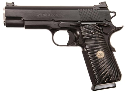 Wilson Combat CQB Commander 1911 9mm 4.25" 10rd Pistol - Black w/ G10 Starburst Grips - $3765.99 (Free S/H on Firearms)