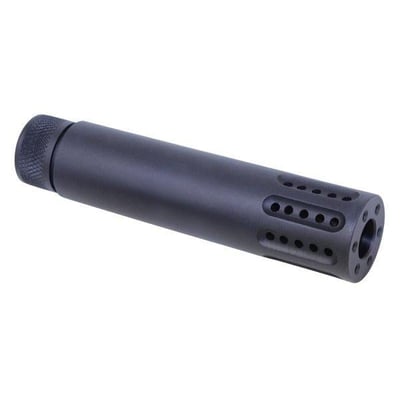 Black Skeleton Aluminum 223 Muzzle Brake 1/2x28 Thread Pitch for