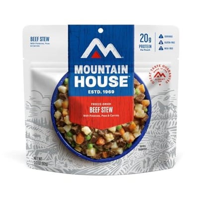 Mountain House Beef Stew Freeze Dried Backpacking & Camping Food 2 Servings Gluten-Free - $9.68 + FREE Shipping