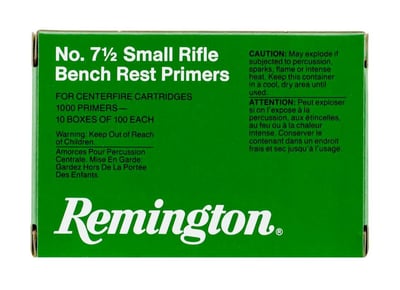 REMINGTON AMMO No. 7-1/2 Small Rifle Primers 5000rd - $418.65 shipped