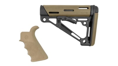 Hogue AR15/M16 Kit, Finger Groove Beavertail Grip and OverMold Collapsible Buttstock, Fits Comm. Buffer Tube, Flat Dark Earth Rubber 15355 - $56.99 w/code "SPGP" (Free S/H over $49 + Get 2% back from your order in OP Bucks)