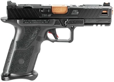 ZEV OZ9 Standard 9mm Luger 4.49" 17+1 Black Black Polymer Grip Bronze Barrel - $1236.99 (Add To Cart) 