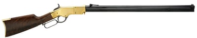 Henry H011C Original Henry Rifle 45 Colt (LC) Caliber with 13+1 Capacity, 24.50" Blued Barrel, Polished Brass Metal Finish & Fancy American Walnut Stock, Right Hand (Full Size) - $2289 