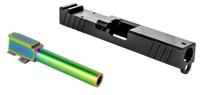 RTB G19 Slide W/ RMR Cutout + Drop In 9mm Barrel - Radioactive PVD Coated Non-Threaded - $98 after code "2024"
