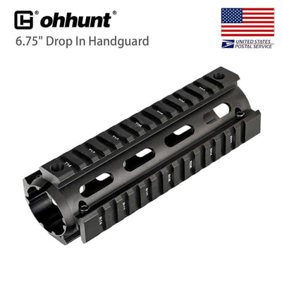 6.75" 2 Piece Drop In Quad Rail Handguard - $17.9 After Code "gun2" - (Free Shipping)