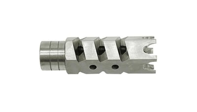 TS Studded Door Breach Muzzle Brake 1/2x28 - Stainless - $19.95