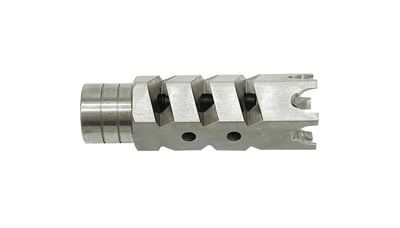 TS Studded Door Breach Muzzle Brake 1/2x28 - Stainless - $19.95 