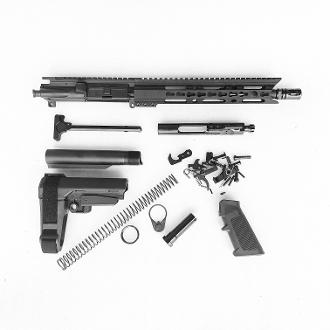 11.5" 5.56 Nato 1:7 Pistol Ar15 Build kit with SBA3 brace & LPK - $499