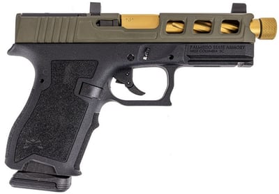  PSA Dagger Compact 9mm Pistol With SW3 RMR Slide & TiN Spiral Fluted Barrel, 2-Tone Sniper Green - $299.99