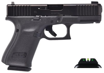 GLOCK G19 G5 9mm 4.02" 10rd Pistol w/ Ameriglo Agent Night Sights Black - $486.95 (Email Price) 