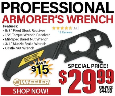 Wheeler Delta Series AR-15 Professional Armorers Wrench - $29.99