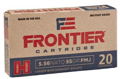 Hornady Frontier 5.56 NATO 55-Gr. FMJ 500 Rnds Case - $300