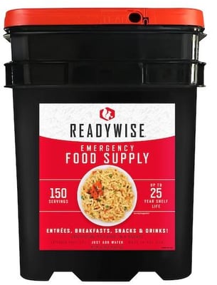 ReadyWise 150 Serving Freeze Dried Emergency Food Kit Bucket - $79.99 (Free Shipping on $100+ Orders)