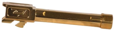 Zaffiri Precision Barrel for Glock 19 Gen 3 9mm Luger 1/2"-28 Thread Flush Crown Fluted Stainless Steel Titanium Nitride - $79.99 (Free Shipping on $100+ Orders)
