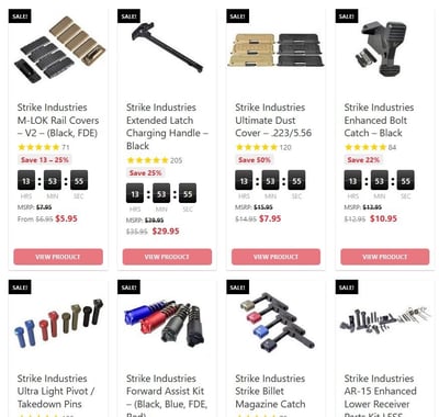Spectacular Strike Industries Deals @ AR15Discounts