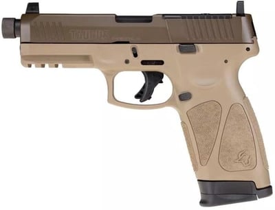 Taurus G3 Tactical 9mm Optics Ready 4.5" Threaded Barrel Tan/Patriot Brown 17rd - $349.99 (S/H $19.99 Firearms, $9.99 Accessories)
