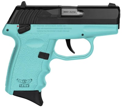 SCCY Industries CPX-4 .380 ACP 2.96" Barrel SCCY Blue Frame Black Slide Manual Thumb Safety 10rd - $217.98 