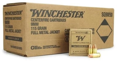 Winchester Target & Practice Service Grade 9mm 115-Gr. FMJ 1000 Rnds - $251.74 w/code "5OFFJUNE24" (Free S/H over $149)
