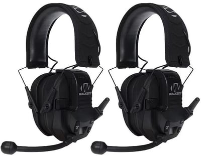 Walker's Razor Slim Low Profile Electronic Earmuffs (NRR 23dB) Black with Free Walkie Talkie 2PK - $99.99 (Free Shipping on $100+ Orders)