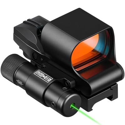 25% off CVLIFE 28 40mm Large Lens Reflex Sight Red Dot Sight for Rifle,4 Reticle Optics with Laser and Pressure Pad Switch for 21mm Rail w/code YIX2PBIJ - $37.49 + FREE Shipping