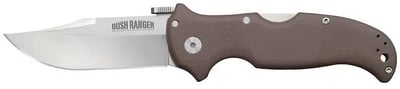 Cold Steel Bush Ranger Pocket Knife 3.5" Clip Point CPM S35VN Polished Blade G-10 Handle Brown - $59.99 (Free Shipping on $100+ Orders)