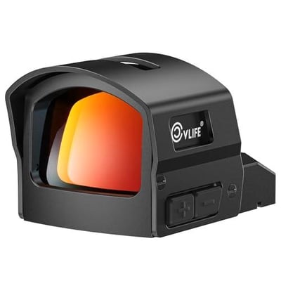 34% off CVLIFE BearMight Auto-Brightness Red Dot Sight with Hood for RMR, 5000G Shockproof, 2 MOA Dot & 32 MOA Circle Open Reflex Optics, Motion Awake Scope for Full-Sized Pistols, Adapter for MOS & Picatinny w/code WMTM7DW4 + FREE Shipping
