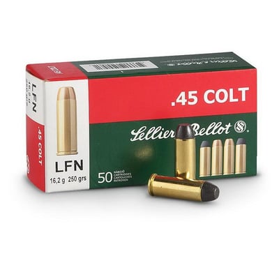 Sellier & Bellot .45 Colt 250-gr. Long Flat Nose 600 Rnds - $389.49 (Buyer’s Club price shown - all club orders over $49 ship FREE)