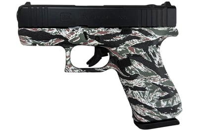 Glock 43X MOS 9mm Luger Semi-Auto Pistol with Black Tiger Print Frame - $559.99 (Free S/H on Firearms)