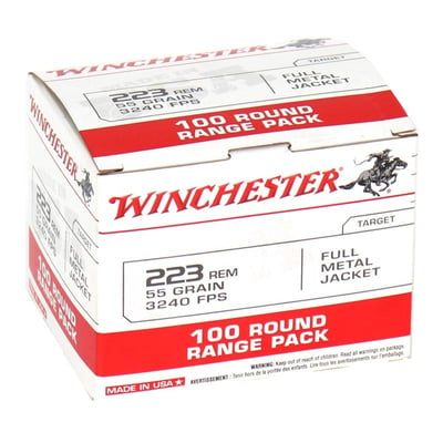 Winchester USA 223 Remington Ammo 55 Grain FMJ 100 Rounds Value Pack - $430 