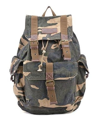 Gootium Specially High Density Thick Canvas Backpack Large (Camouflage, Khaki) - $36.54 (Free S/H over $25)
