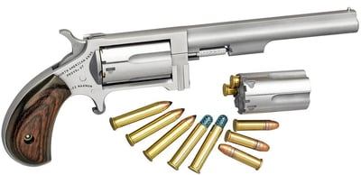 North American Arms Sidewinder Stainless .22 LR / .22 Mag 4" Barrel 5-Rounds - $354.99 
