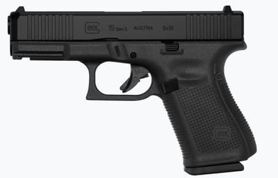Glock 19 Gen 5 9mm 4.02-inch Barrel 10-Rounds Fixed Sights - $539 ($9.99 S/H on Firearms / $12.99 Flat Rate S/H on ammo)
