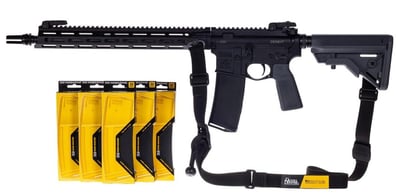 Daniel Defense DDM4 V7 556 NATO B5 Wolf Grey Timney Trigger 5 Mags Magpul MBUS 3 Sights Silencerco ASR - $1569 