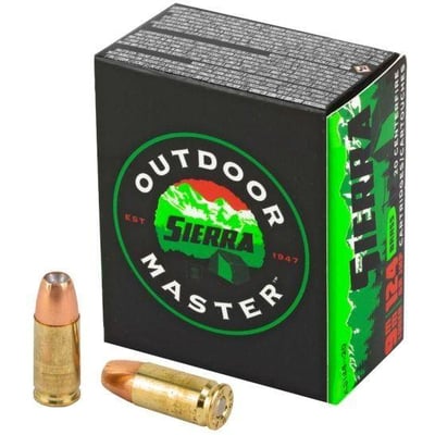 Sierra Outdoor Master 9mm 200 Round Bulk Ammo Case 124 Gr JHP - $99.9 