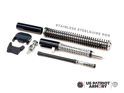 USPA Glock 19/23 - 17/22 compatible Slide Parts Kit Gen3 W/ Stainless Steel Guide Rod - Pick Your Size 