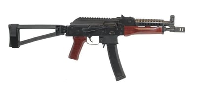 PSA AK-V 9mm Triangle Folder with Cheese Grater Upper Hand Guard Pistol, Redwood - $949.99 
