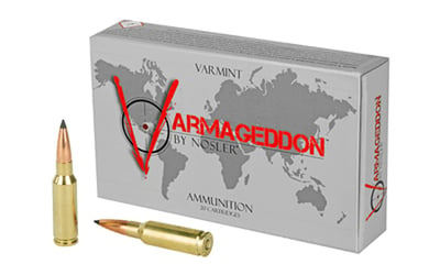 Nosler Varmageddon 6.5mm Grendel 90gr, Flat Base Tip, 20rd Box - $36.59