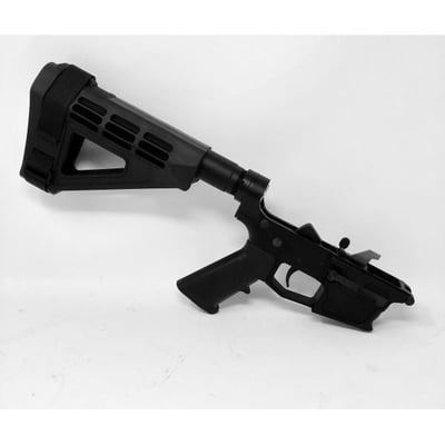 AR-45 Pistol Billet Lower Receiver w/ SB Brace — Glock Style compatible Mags - $299.95