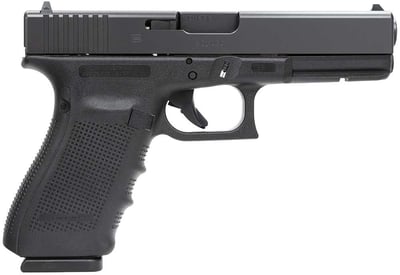 Glock G20 Gen4 10mm Auto 4.61" 15+1 Black Steel Slide Black Interchangeable Backstrap Grip Fixed Sights - $532.95 (click the Email For Price button to get this price) 