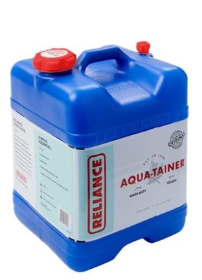 Reliance Products Aqua-Tainer 7 Gallon Rigid Water Container, Blue , 11.3 Inch x 11.0 Inch x 15.3 Inch - $15.92 (Free S/H over $25)