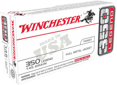 Winchester Ammo USA3501 USA 350 Legend 145 gr Full Metal Jacket (FMJ) 20rd Bx - $12.58