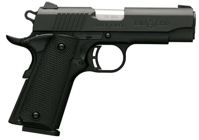 Browning 1911-380 Black Label Compact 380 ACP 3.63" 8+1 Black - $605.99 (Add To Cart)