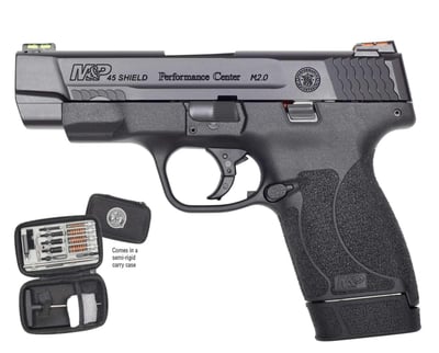 Smith & Wesson Performance Center Shield M2.0 45 ACP 4" 6+1 7+1 Black - $481.99